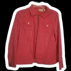 Chicos Blazer Size 1 Coral color